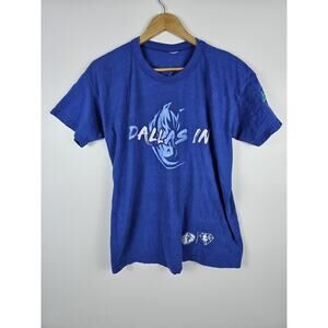 Dallas Mavericks NBA Mens T-Shirt Size M Blue Graphic Logo Short Sleeve